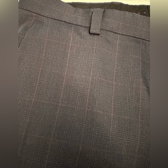 HUGO BOSS Men's TOM 224X Modern-Fit Wool Blend Pants 34R Navy Plaid $198 New - Picture 9 of 11